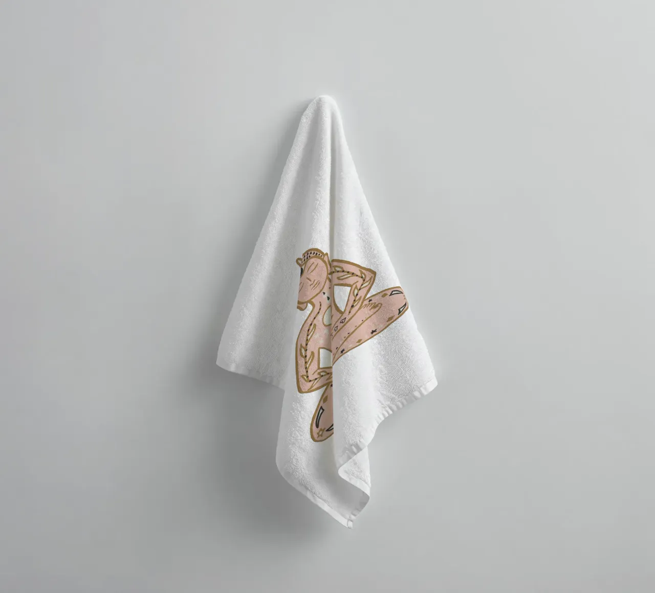 Life Grows Within - Boho Méditation Bouddha assis Chakras serviette de bain de This Wild Soul - Illustration