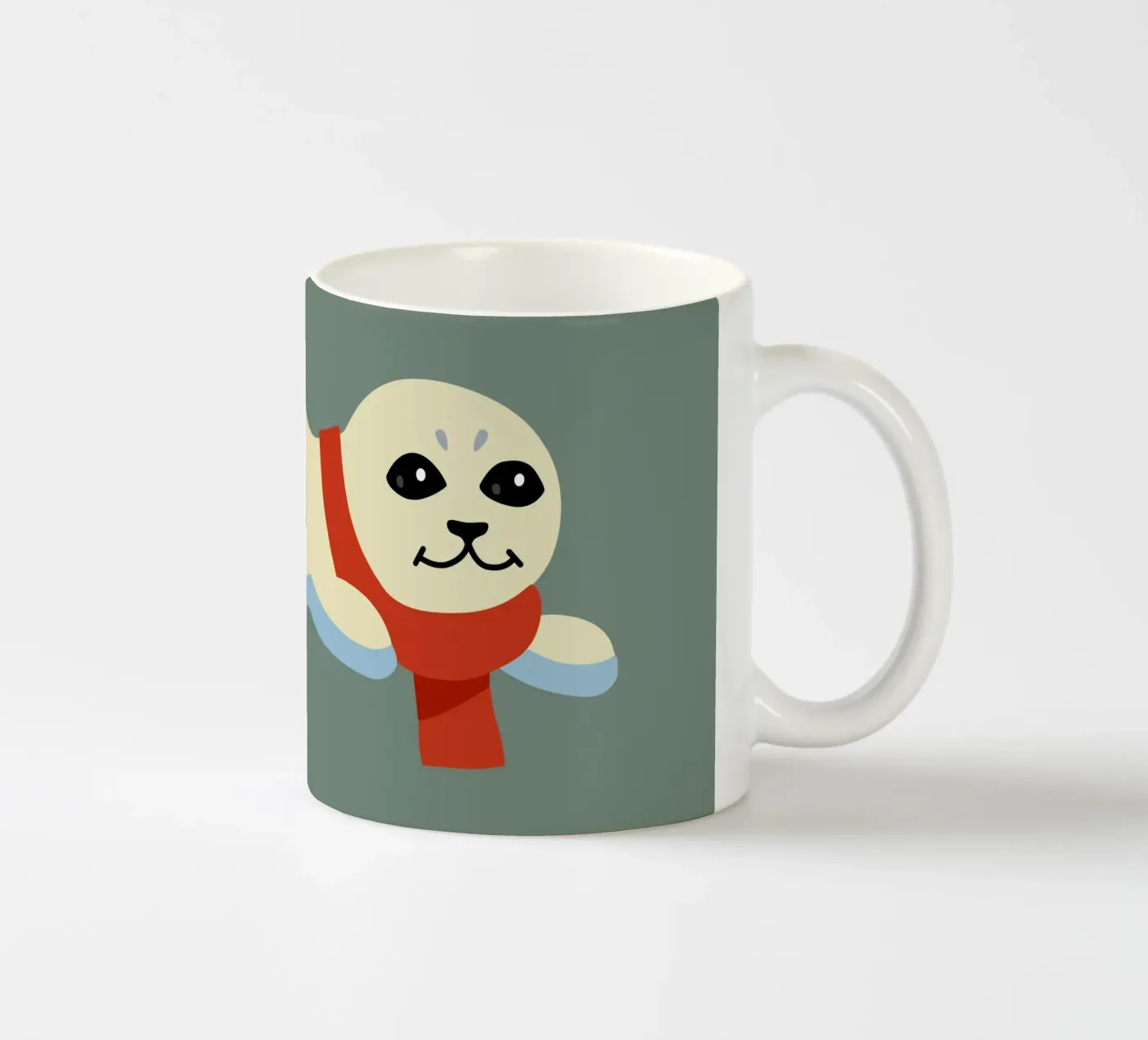 Seal ceramic mug by C.WILL