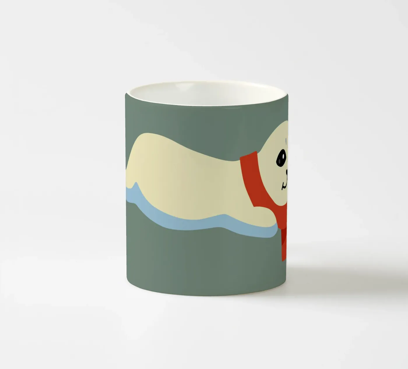 Seal ceramic mug by C.WILL