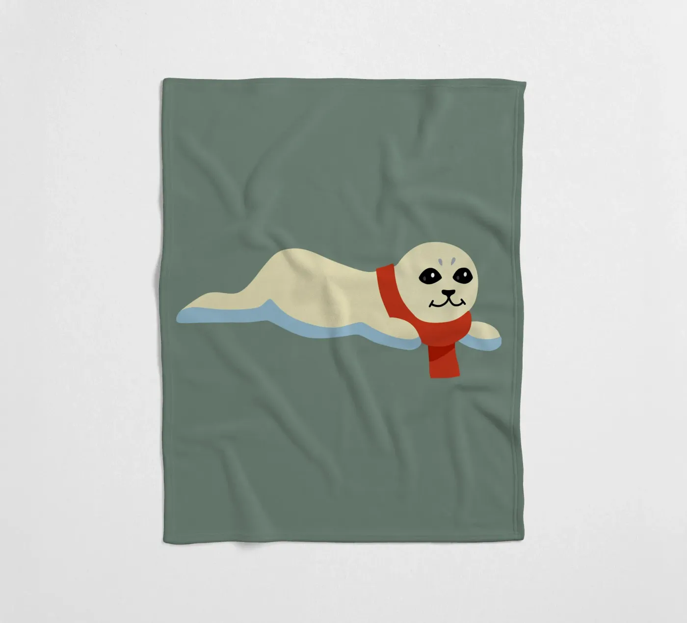 Seal fleece blanket by C.WILL