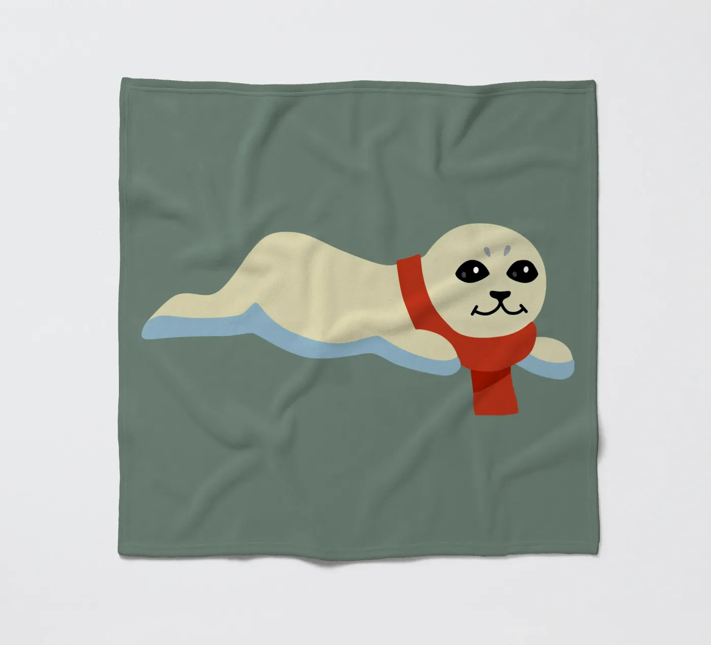 Seal fleece blanket by C.WILL