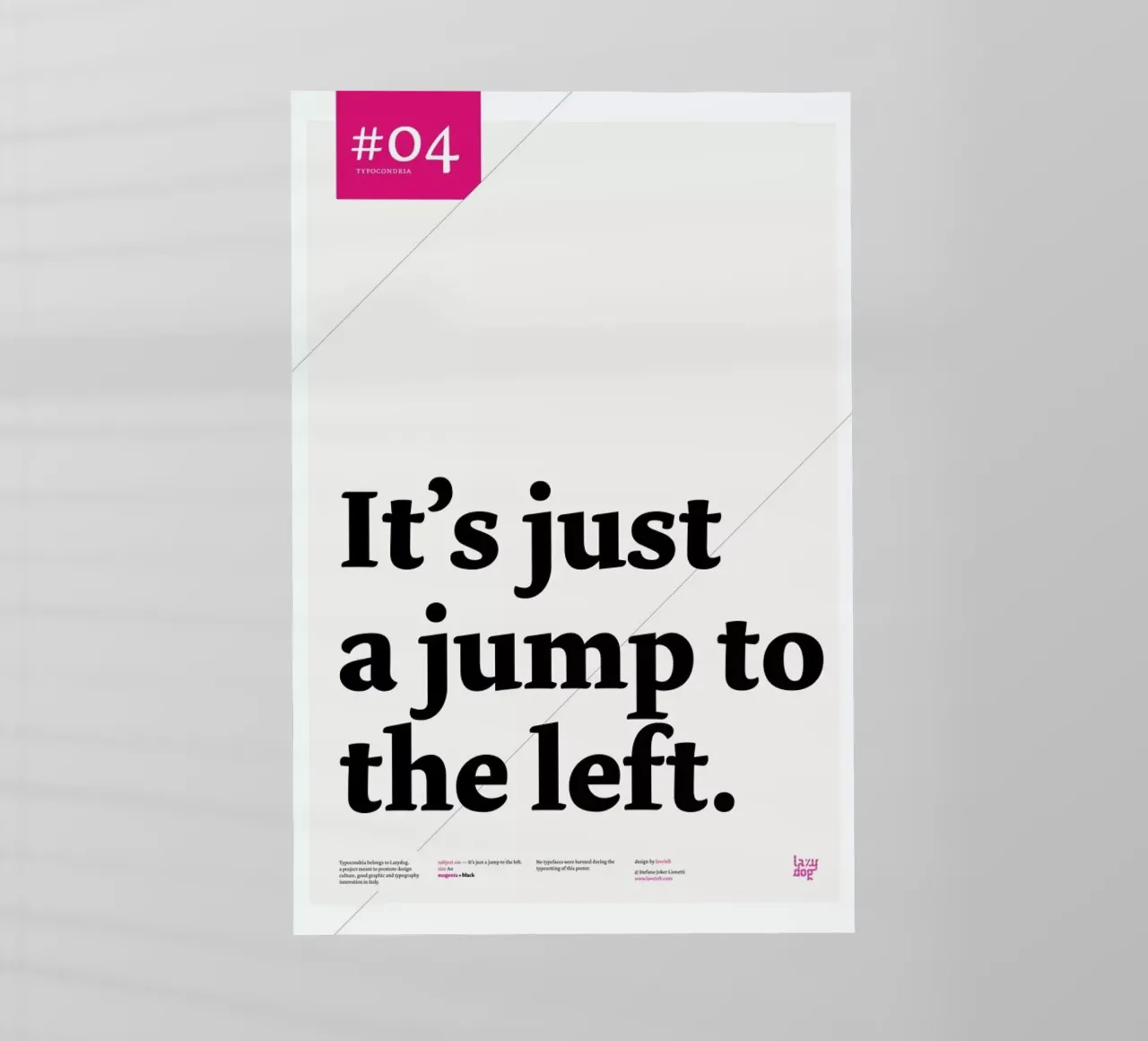 It's just a jump to the left pellicola backlit da Stefano Joker Lionetti