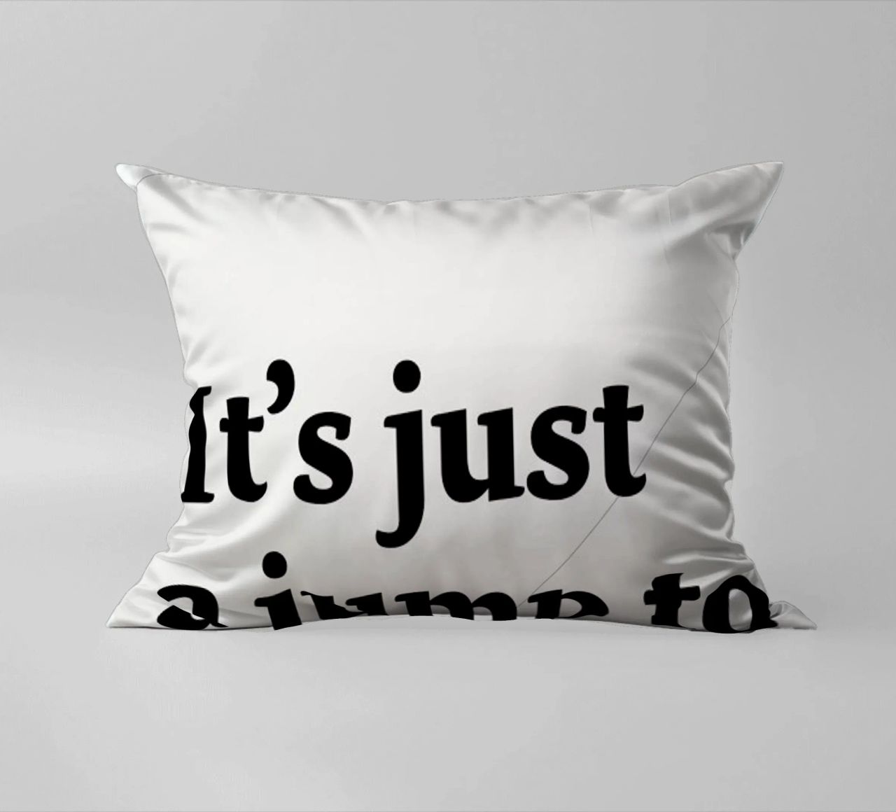 It's just a jump to the left decorative cushion by Stefano Joker Lionetti