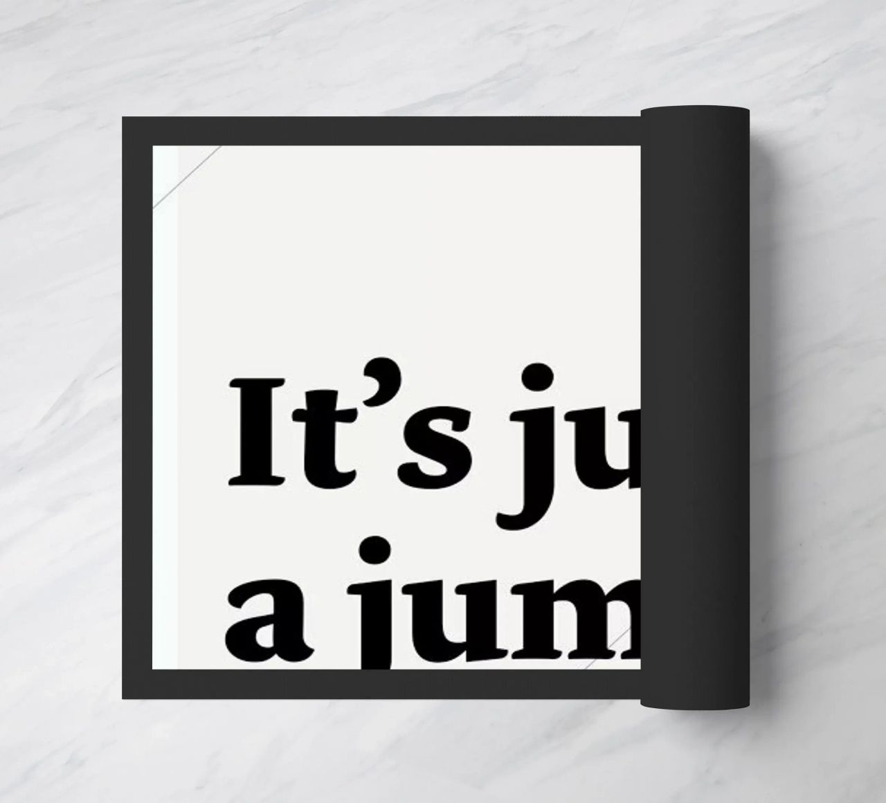 It's just a jump to the left doormat by Stefano Joker Lionetti