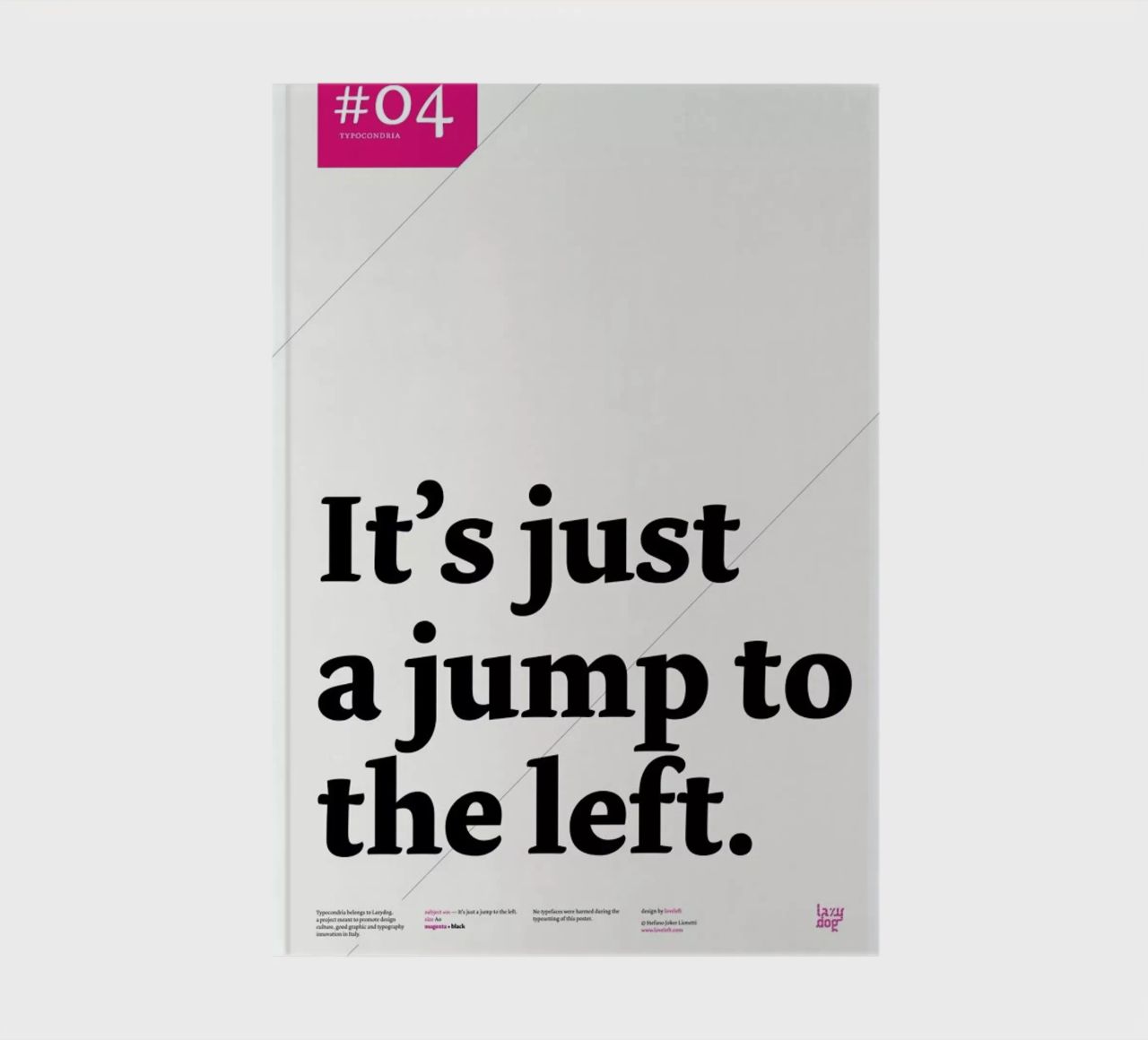 It's just a jump to the left notebook by Stefano Joker Lionetti