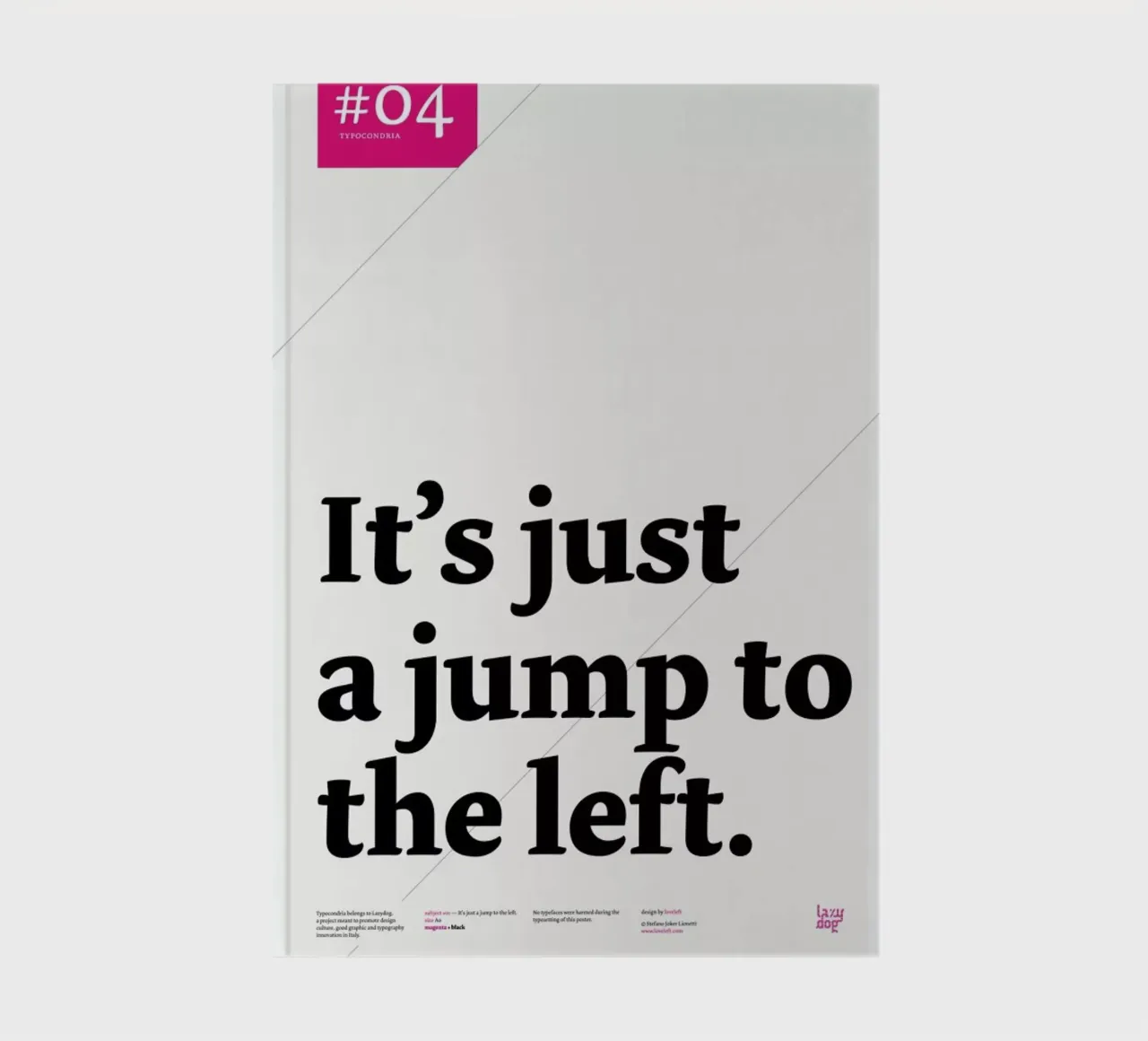 It's just a jump to the left notitieboek van Stefano Joker Lionetti