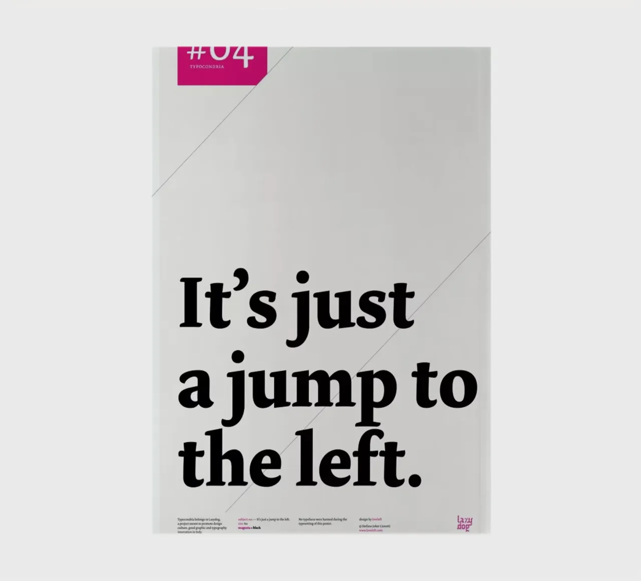 It's just a jump to the left notitieboek van Stefano Joker Lionetti