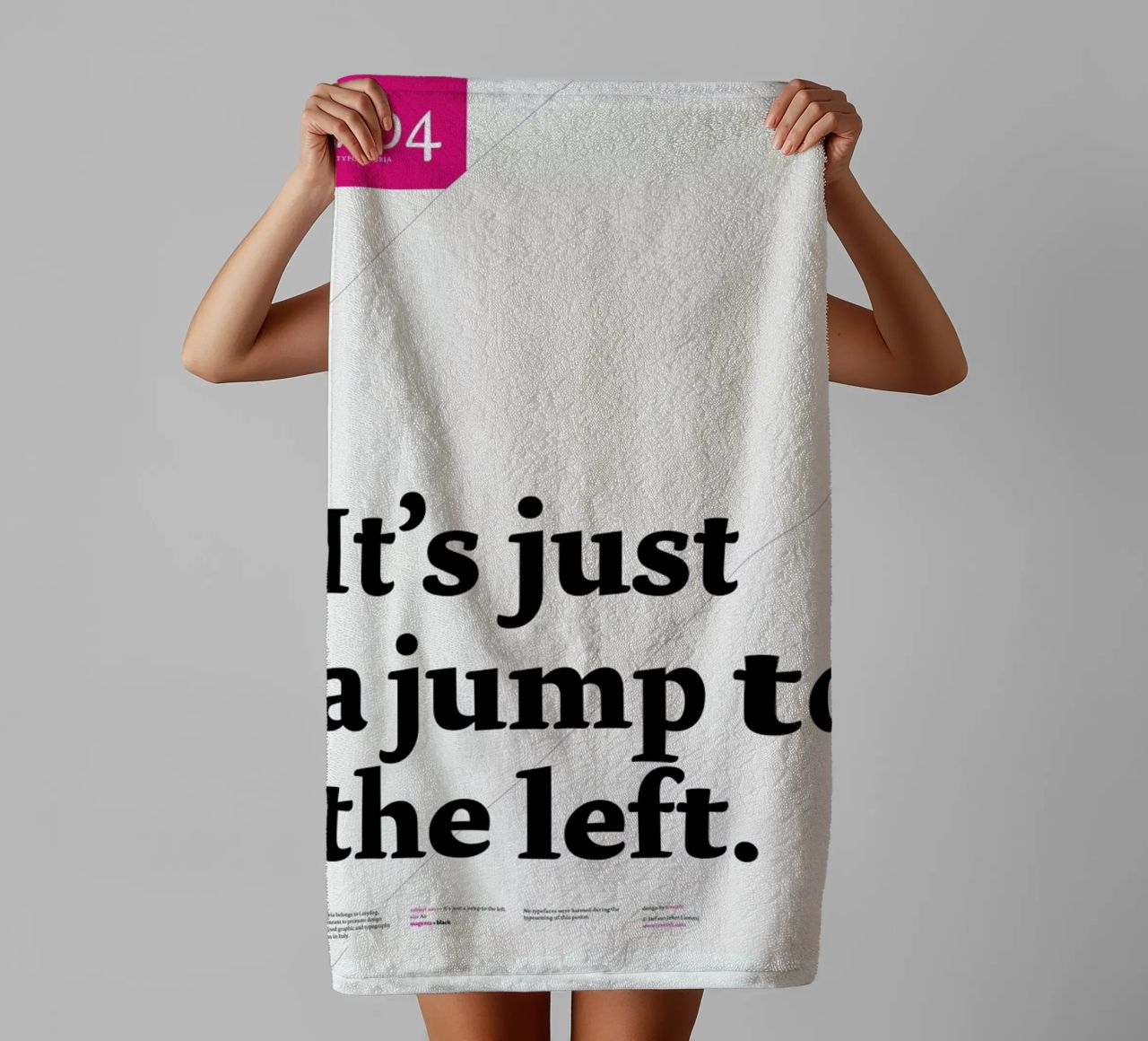 It's just a jump to the left towel by Stefano Joker Lionetti