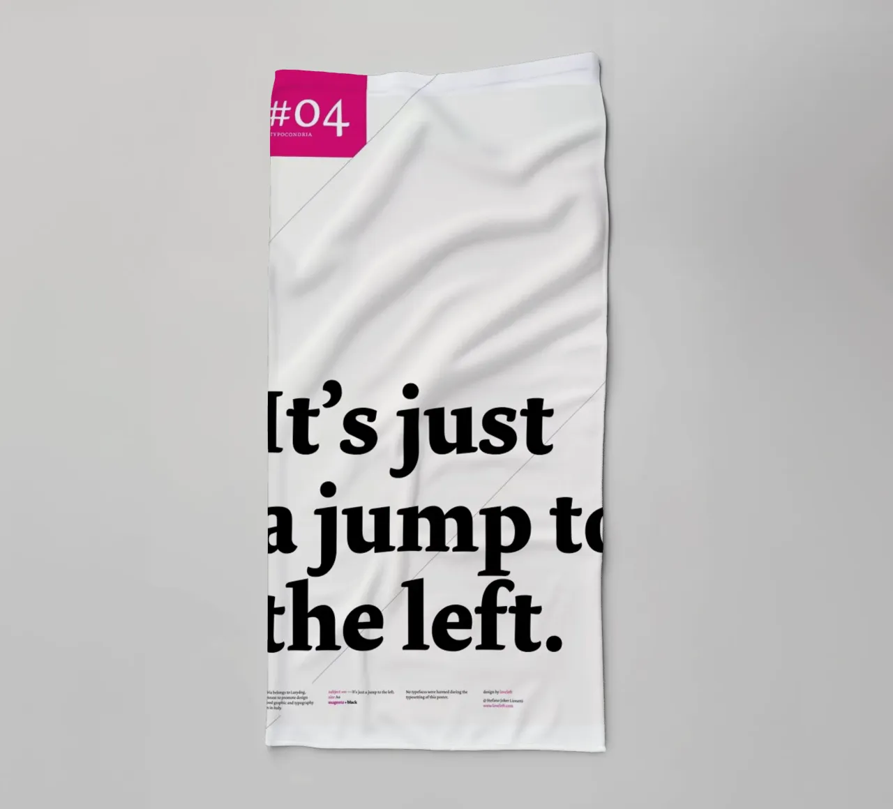 It's just a jump to the left Handtuch von Stefano Joker Lionetti