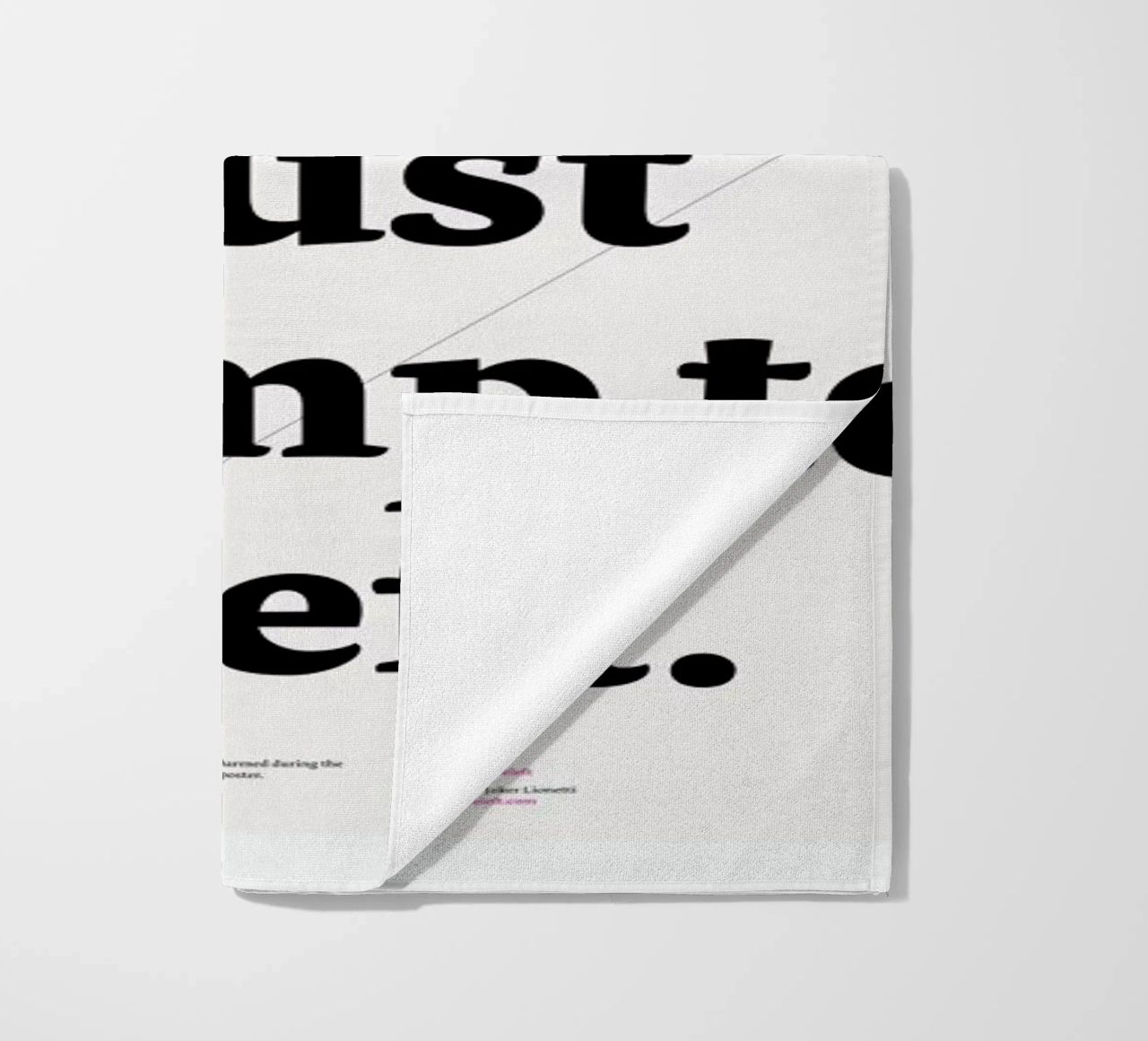 It's just a jump to the left beach towel by Stefano Joker Lionetti