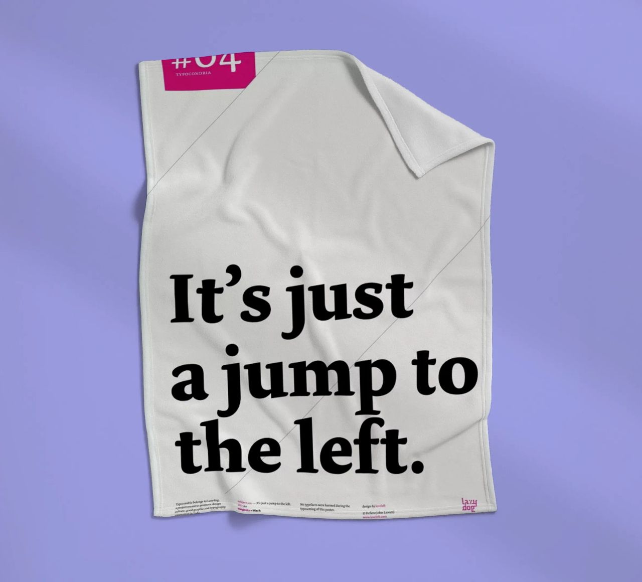 It's just a jump to the left fleece blanket by Stefano Joker Lionetti