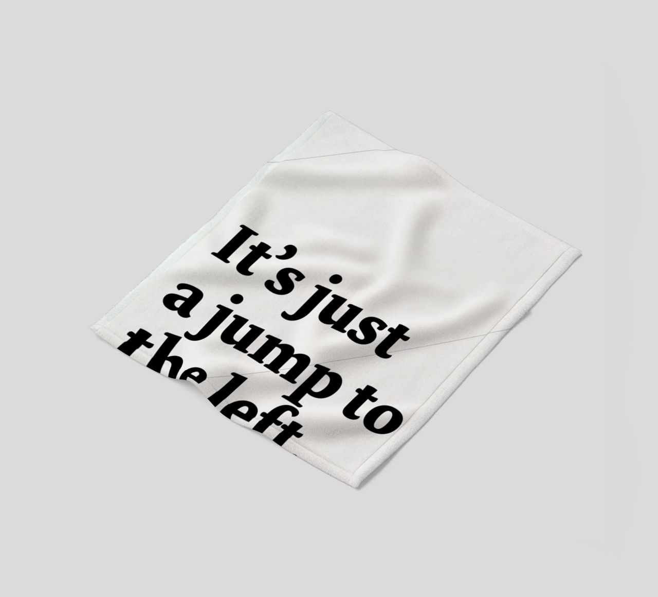 It's just a jump to the left fleece blanket by Stefano Joker Lionetti