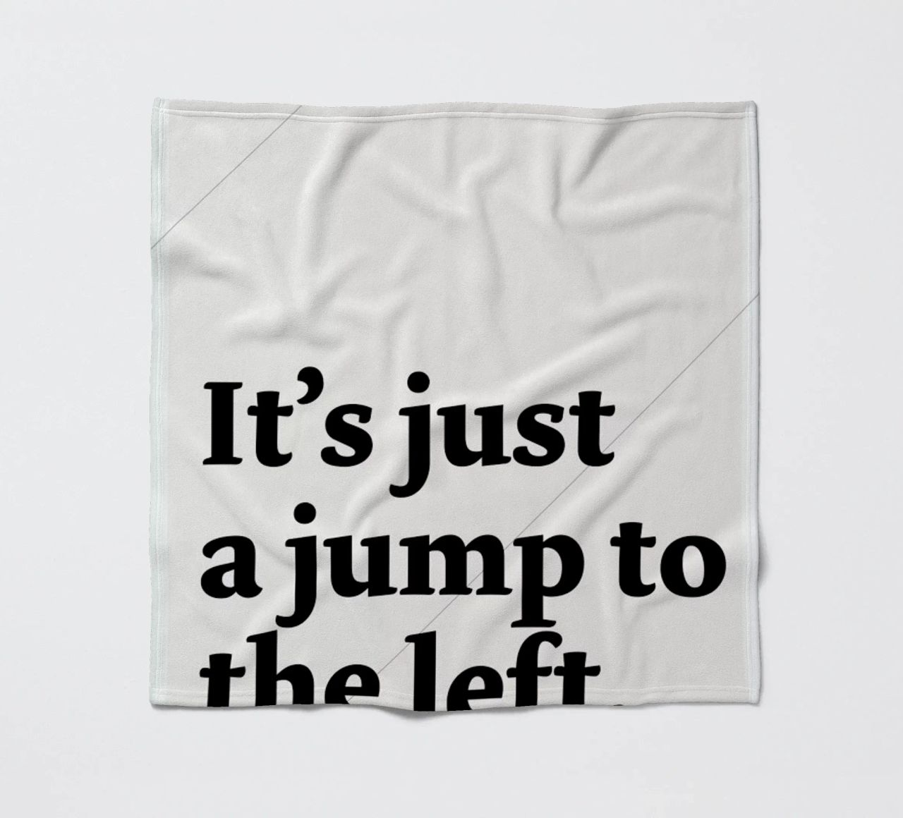 It's just a jump to the left fleece blanket by Stefano Joker Lionetti