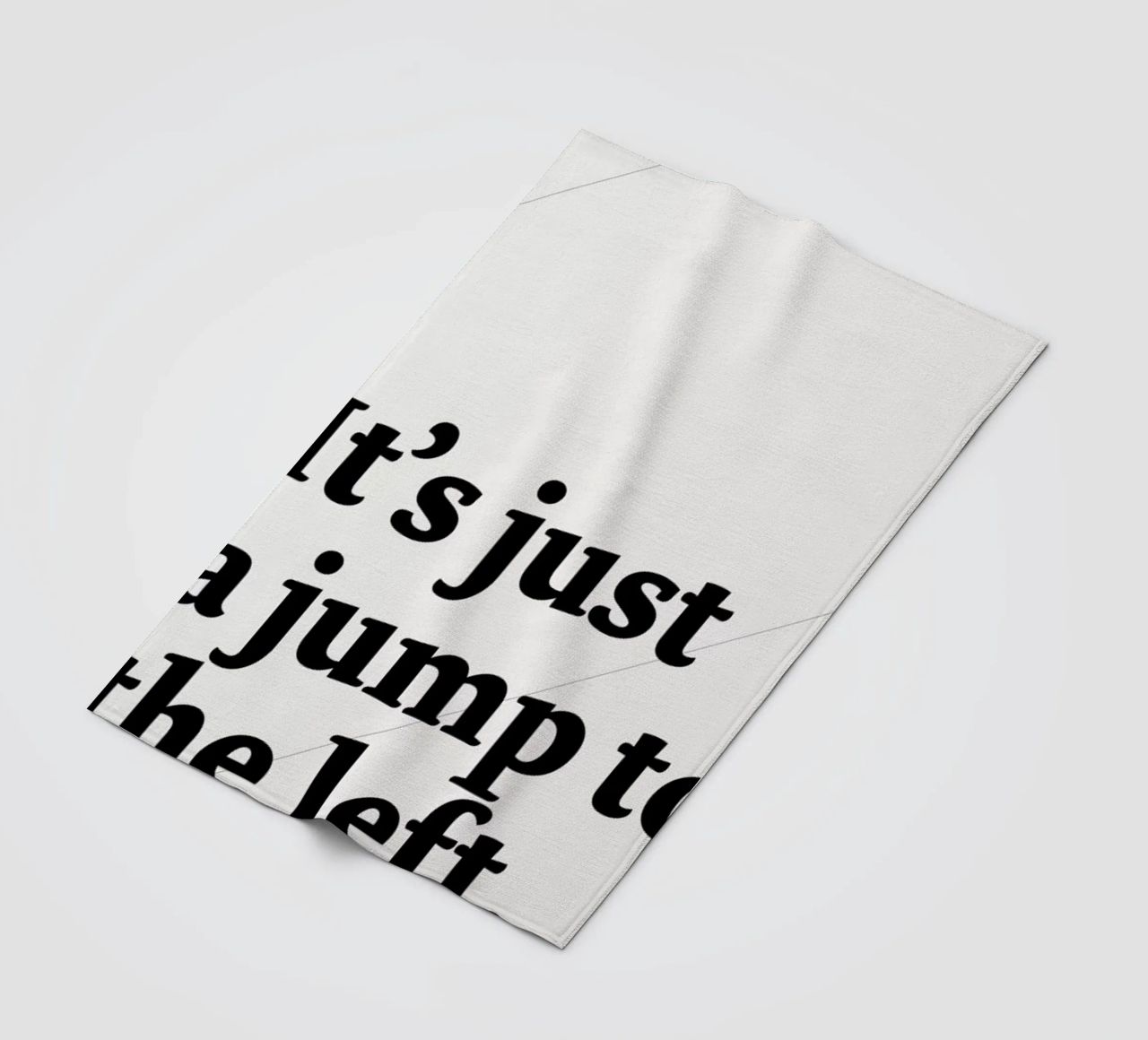 It's just a jump to the left fleece blanket by Stefano Joker Lionetti
