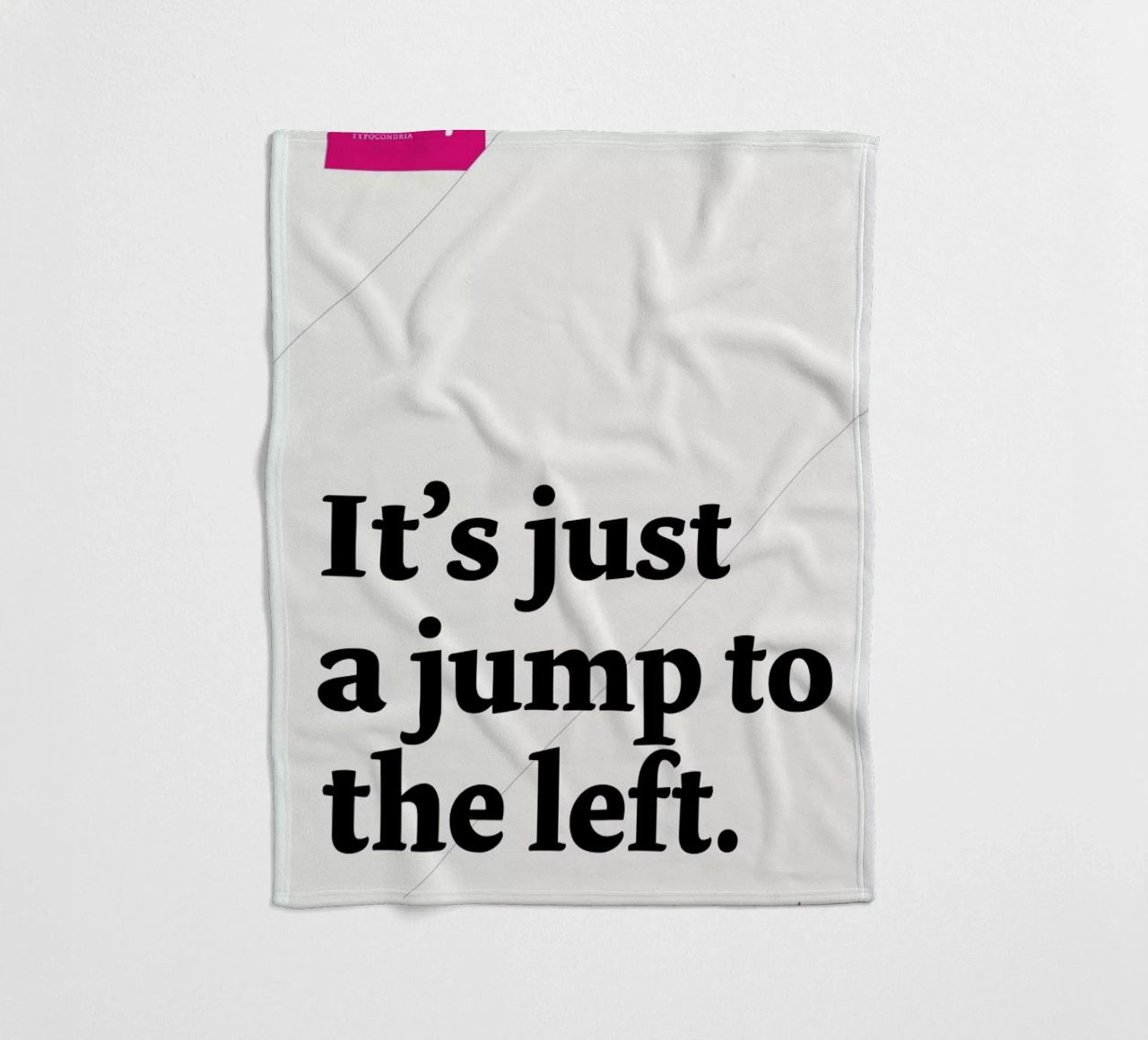 It's just a jump to the left fleece blanket by Stefano Joker Lionetti