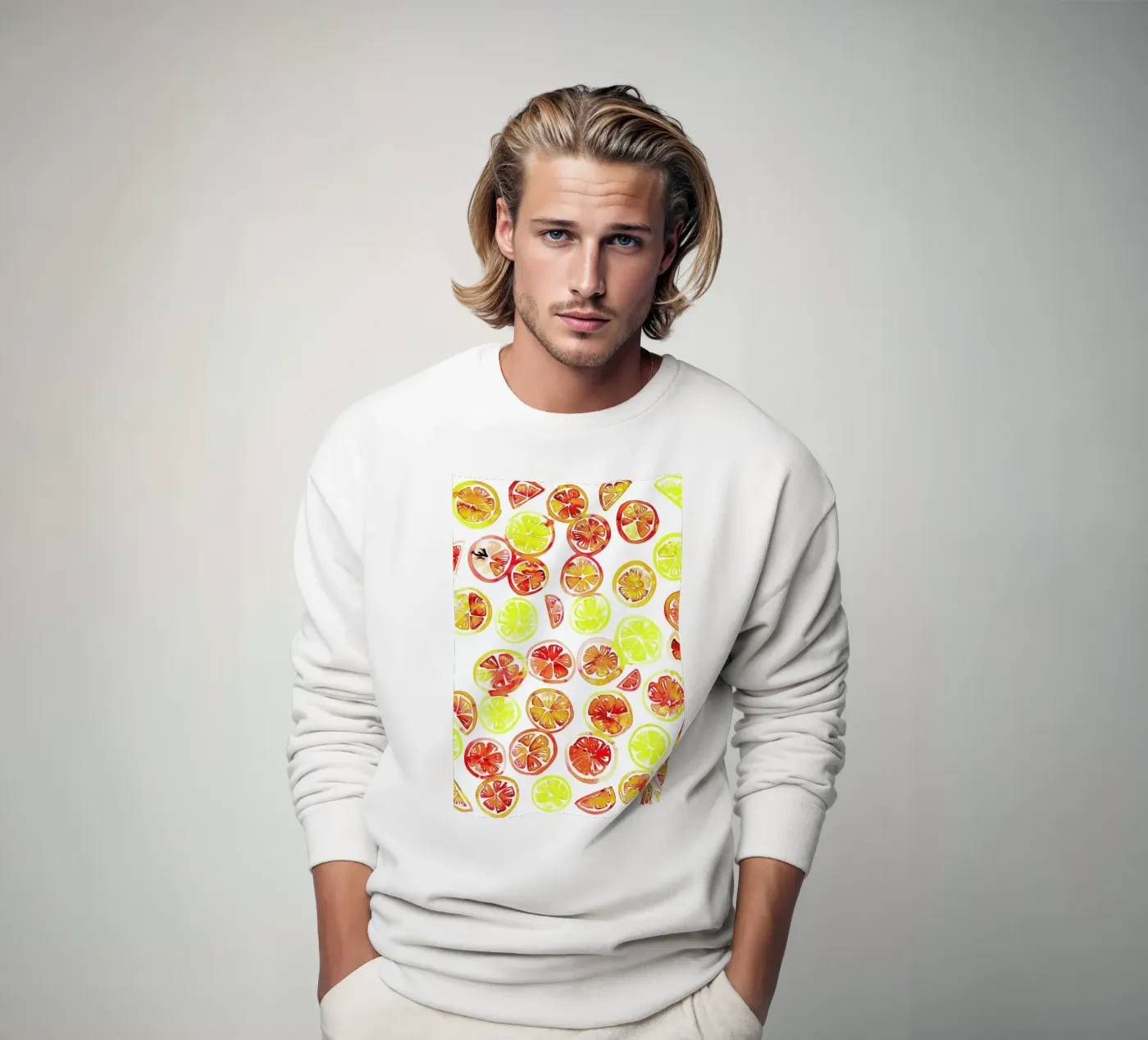 Orange Slice sweatshirt by Amy Sia