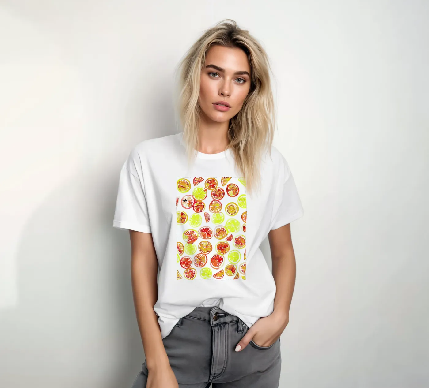 Orange Slice t-shirt da Amy Sia