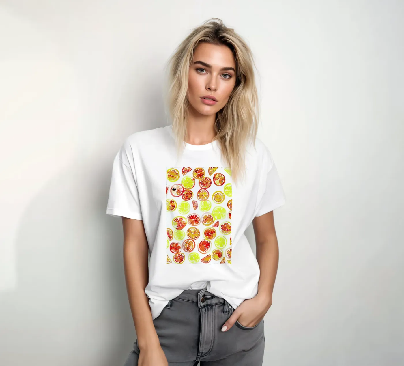 Orange Slice t-shirt da Amy Sia