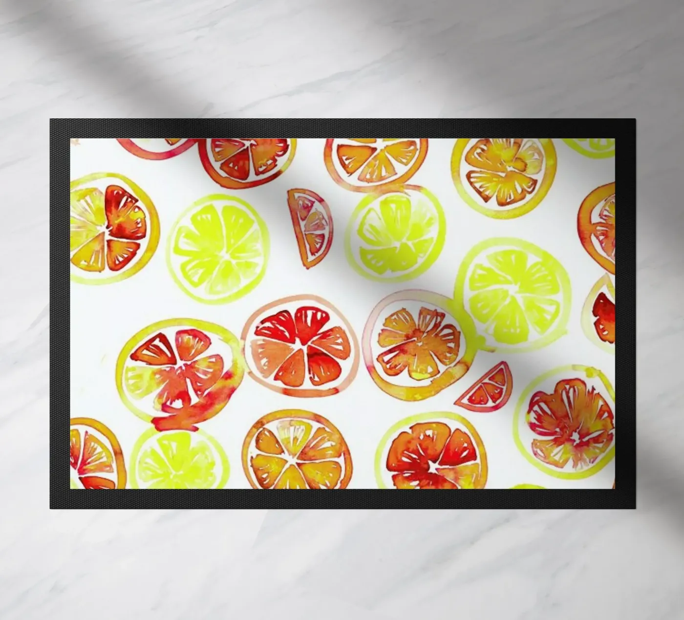 Orange Slice paillasson de Amy Sia