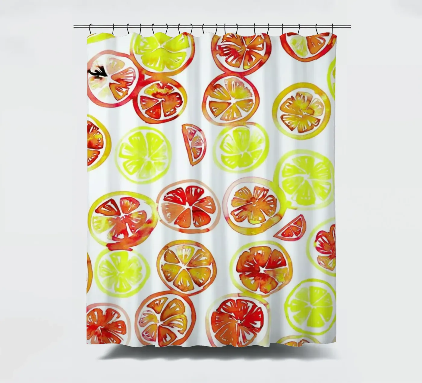 Orange Slice douchegordijn van Amy Sia