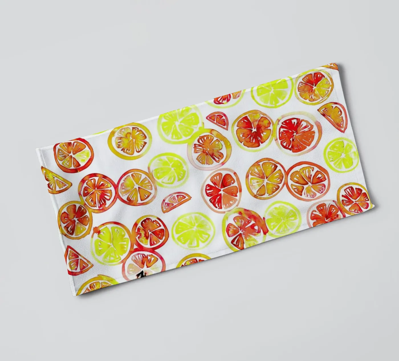 Orange Slice towel by Amy Sia