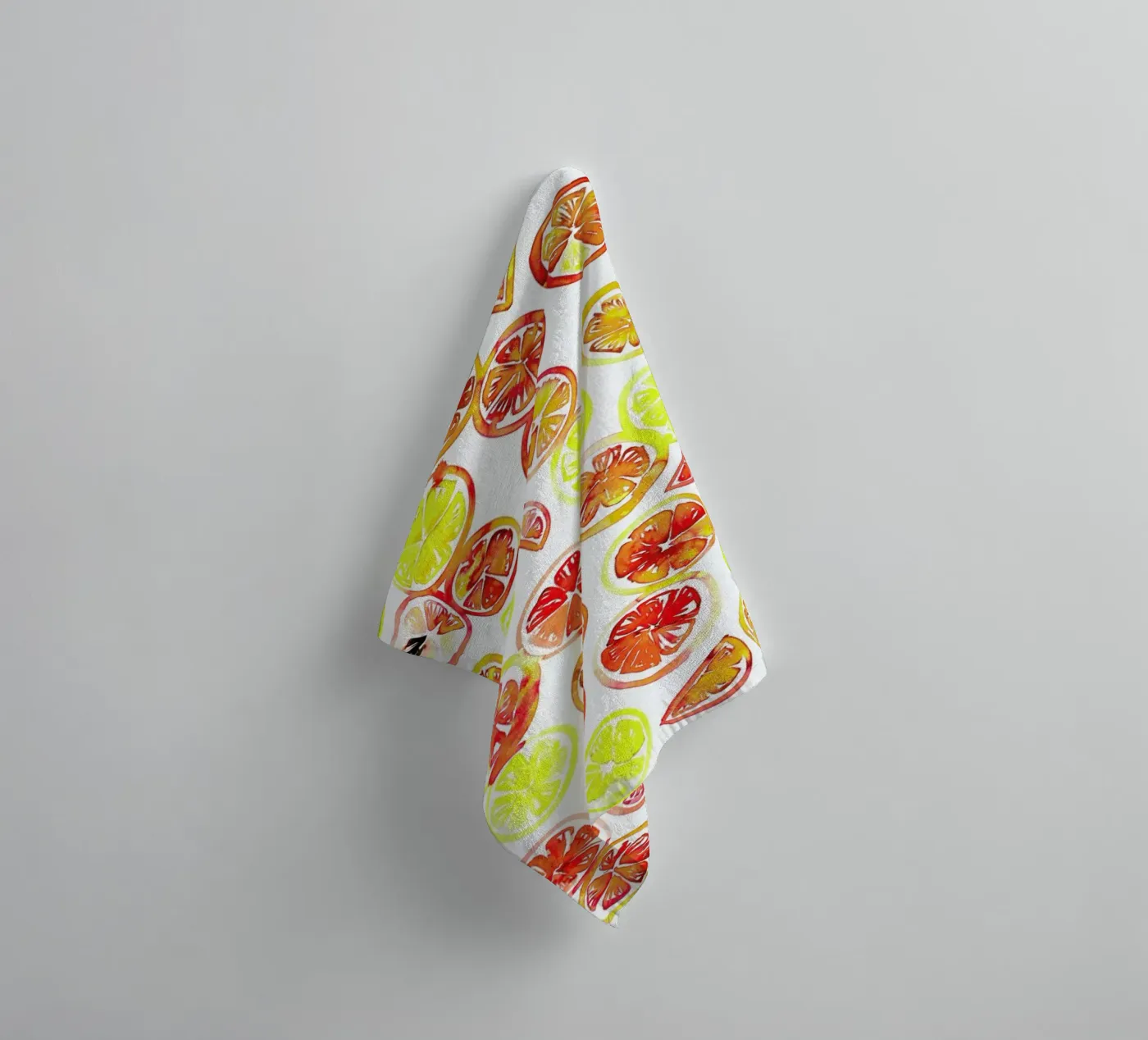 Orange Slice towel by Amy Sia