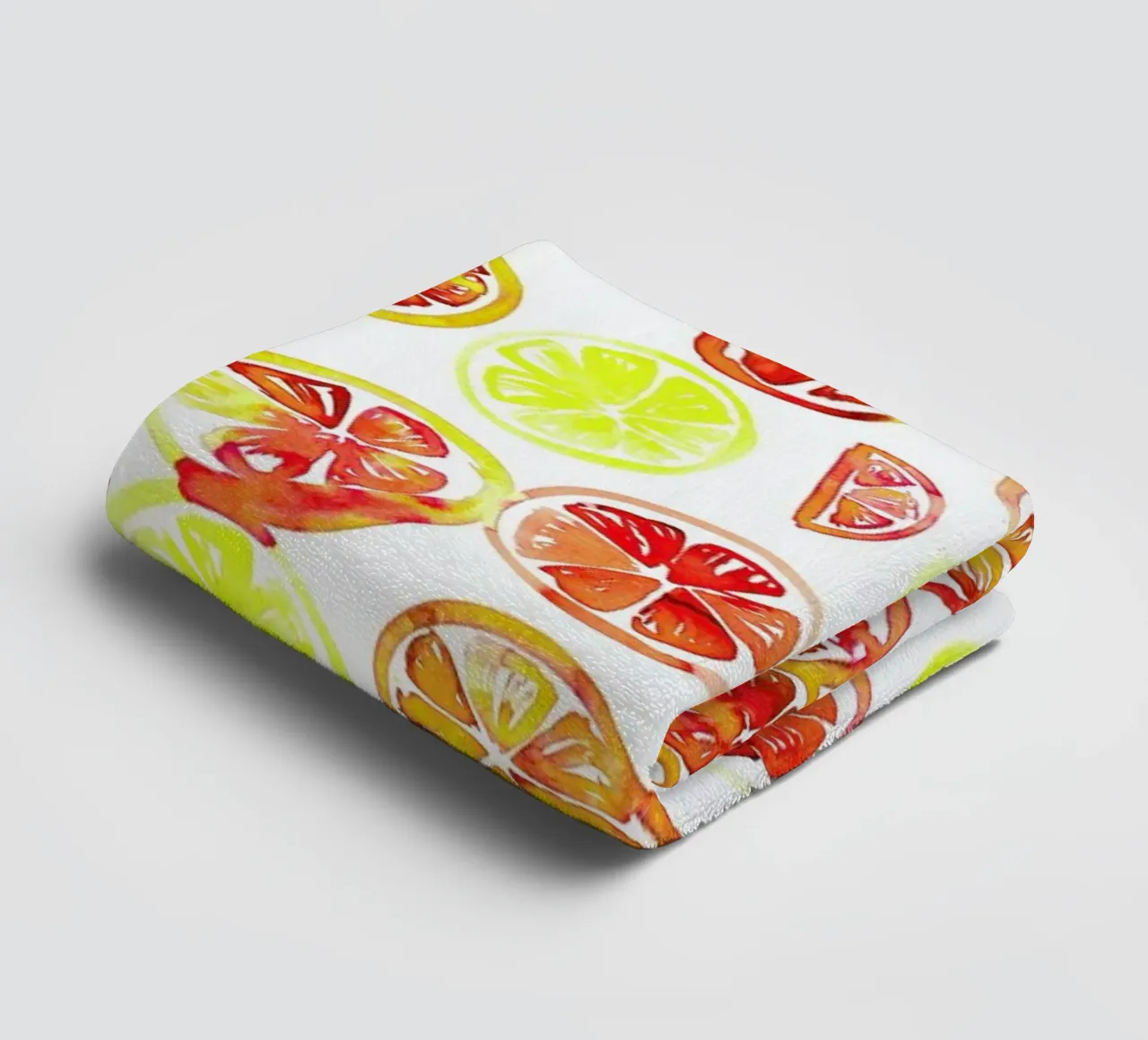 Orange Slice towel by Amy Sia