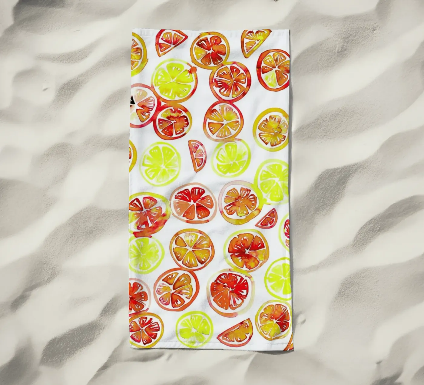 Orange Slice Strandtuch von Amy Sia