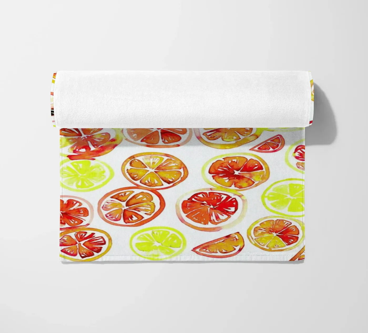 Orange Slice strandhanddoek van Amy Sia