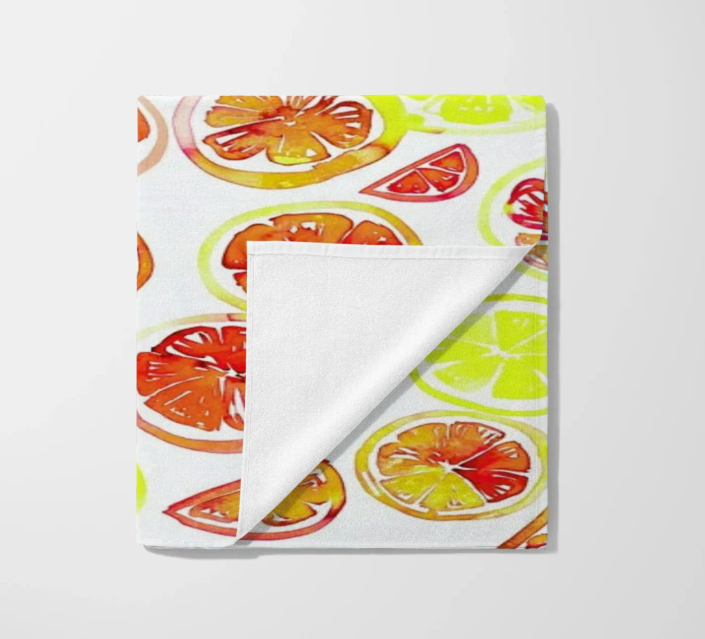 Orange Slice strandhanddoek van Amy Sia