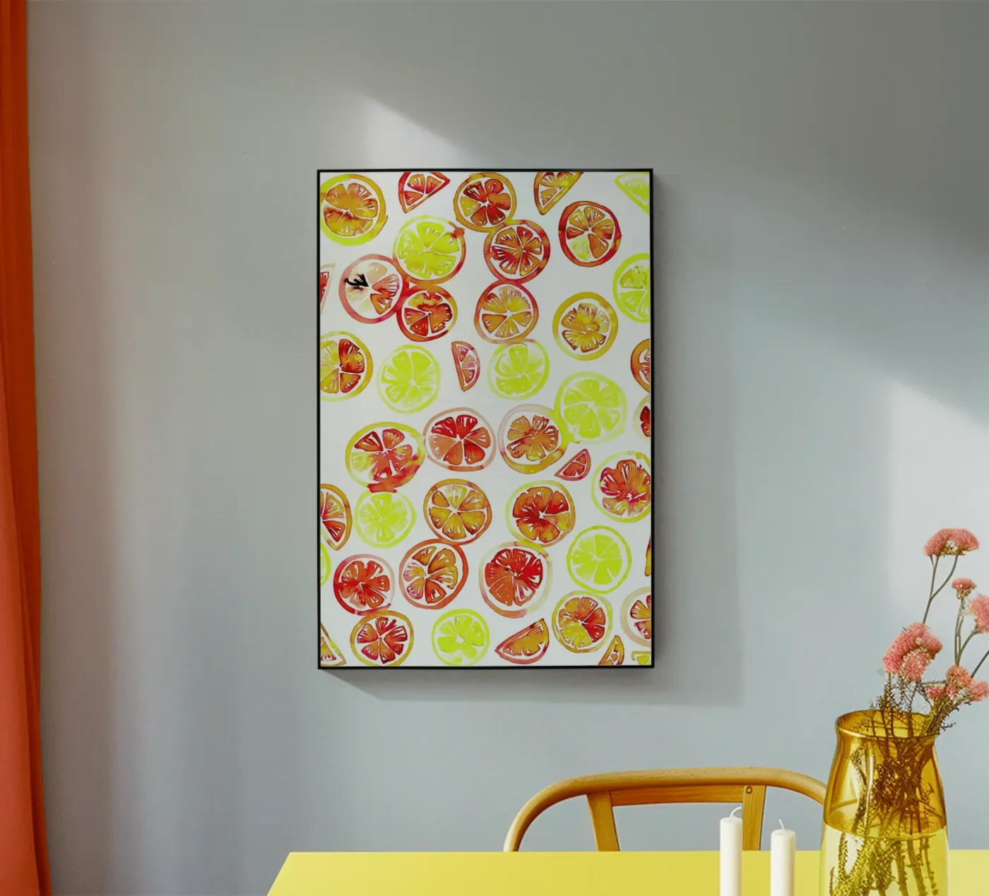 Orange Slice acrylic glass by Amy Sia