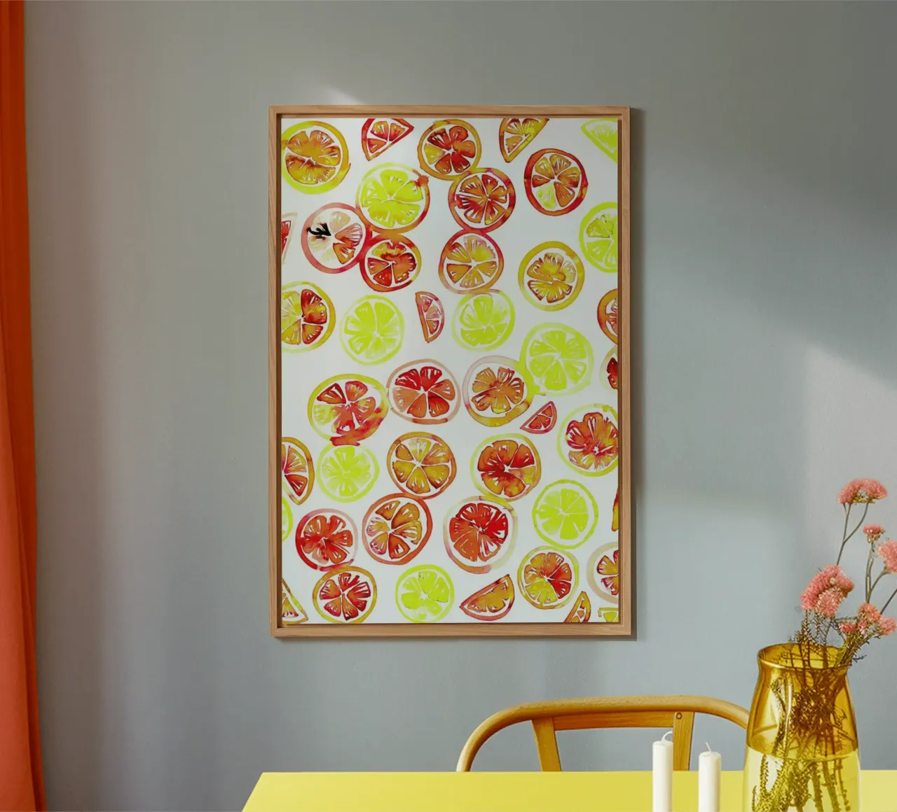 Orange Slice forex plate by Amy Sia