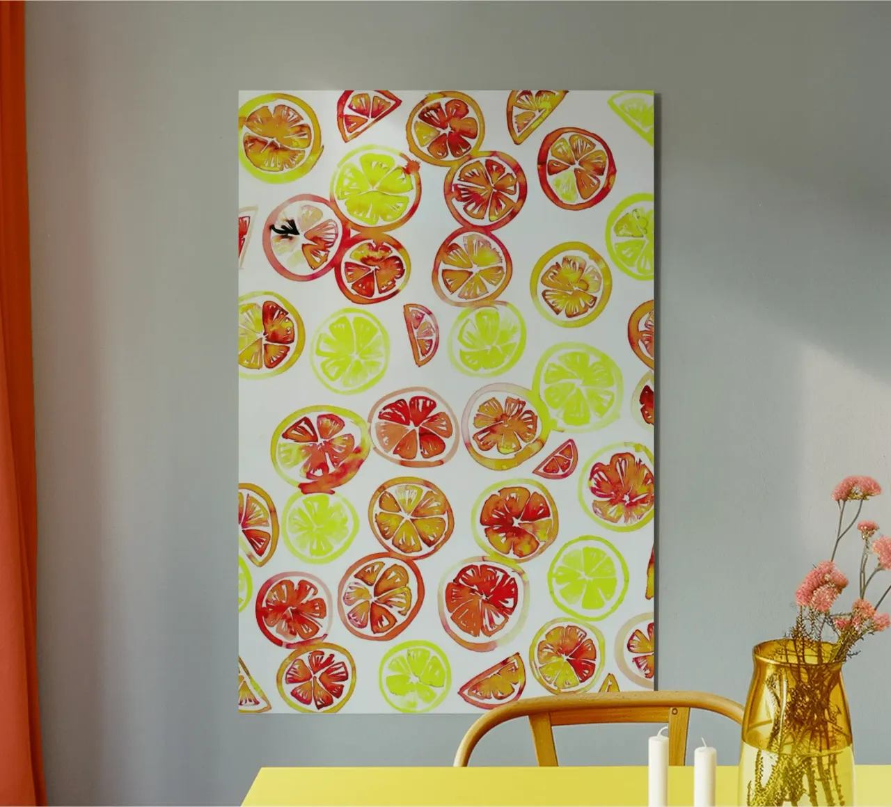 Orange Slice forex plate by Amy Sia