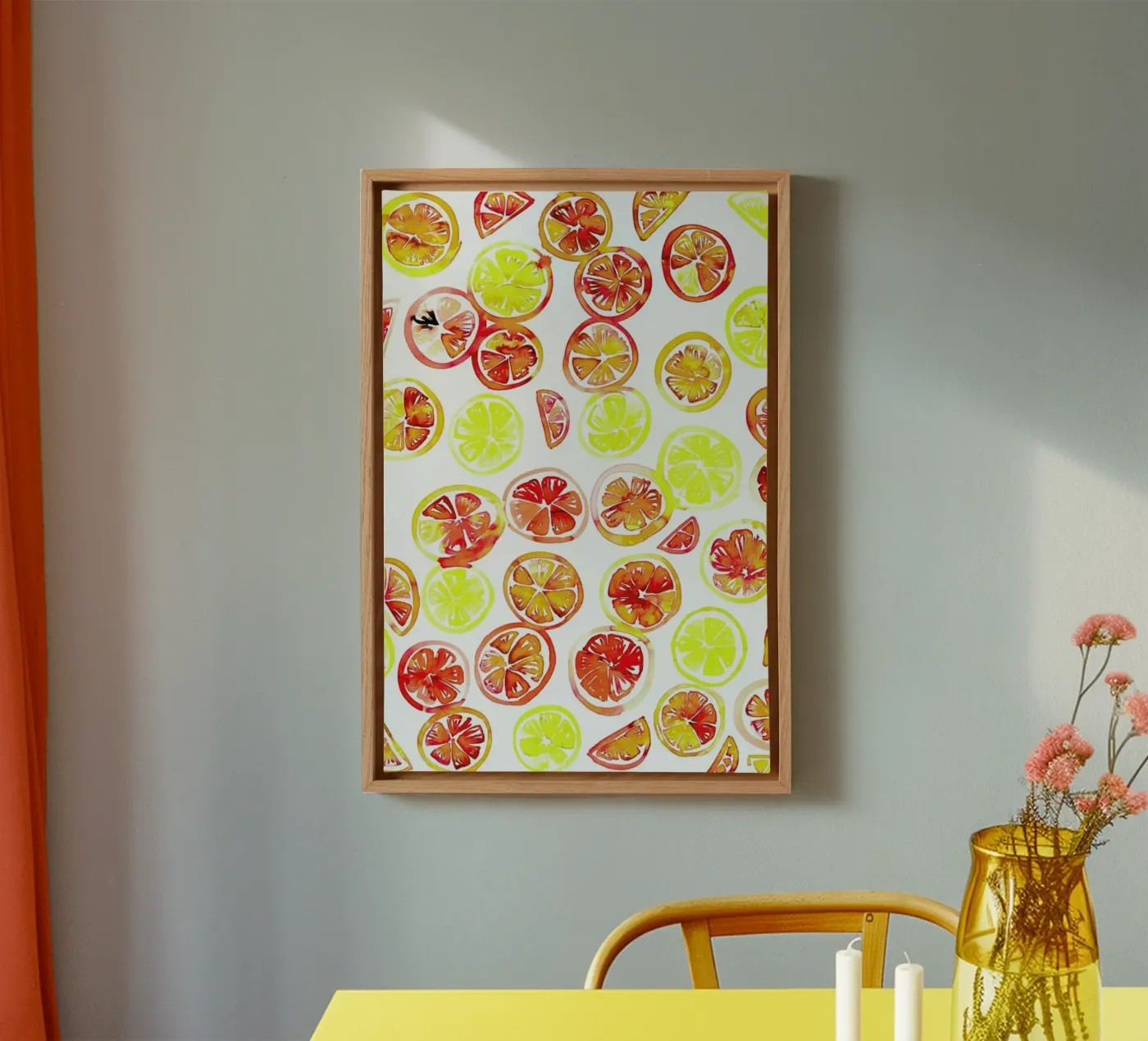 Orange Slice tela da Amy Sia