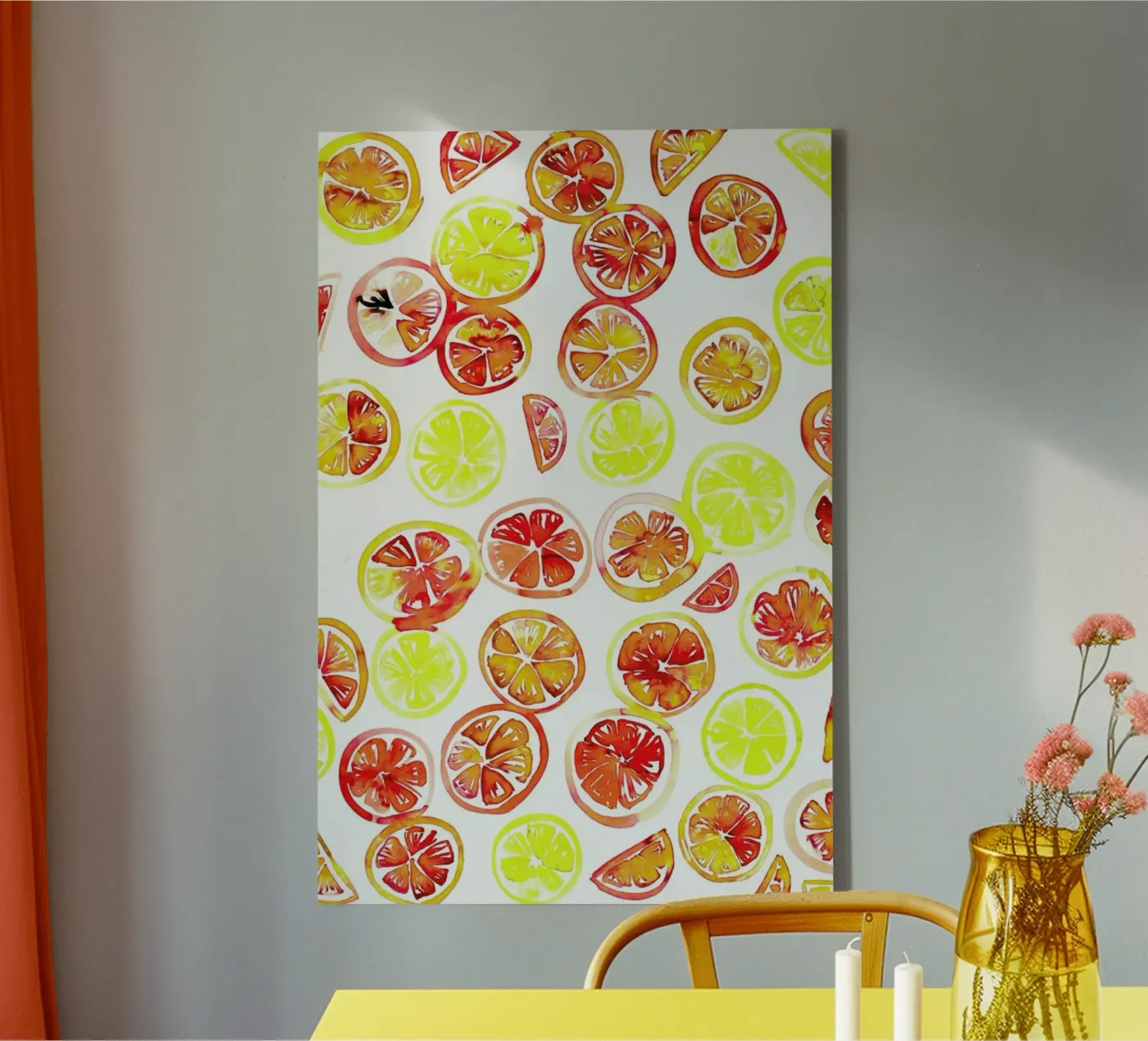 Orange Slice tela da Amy Sia