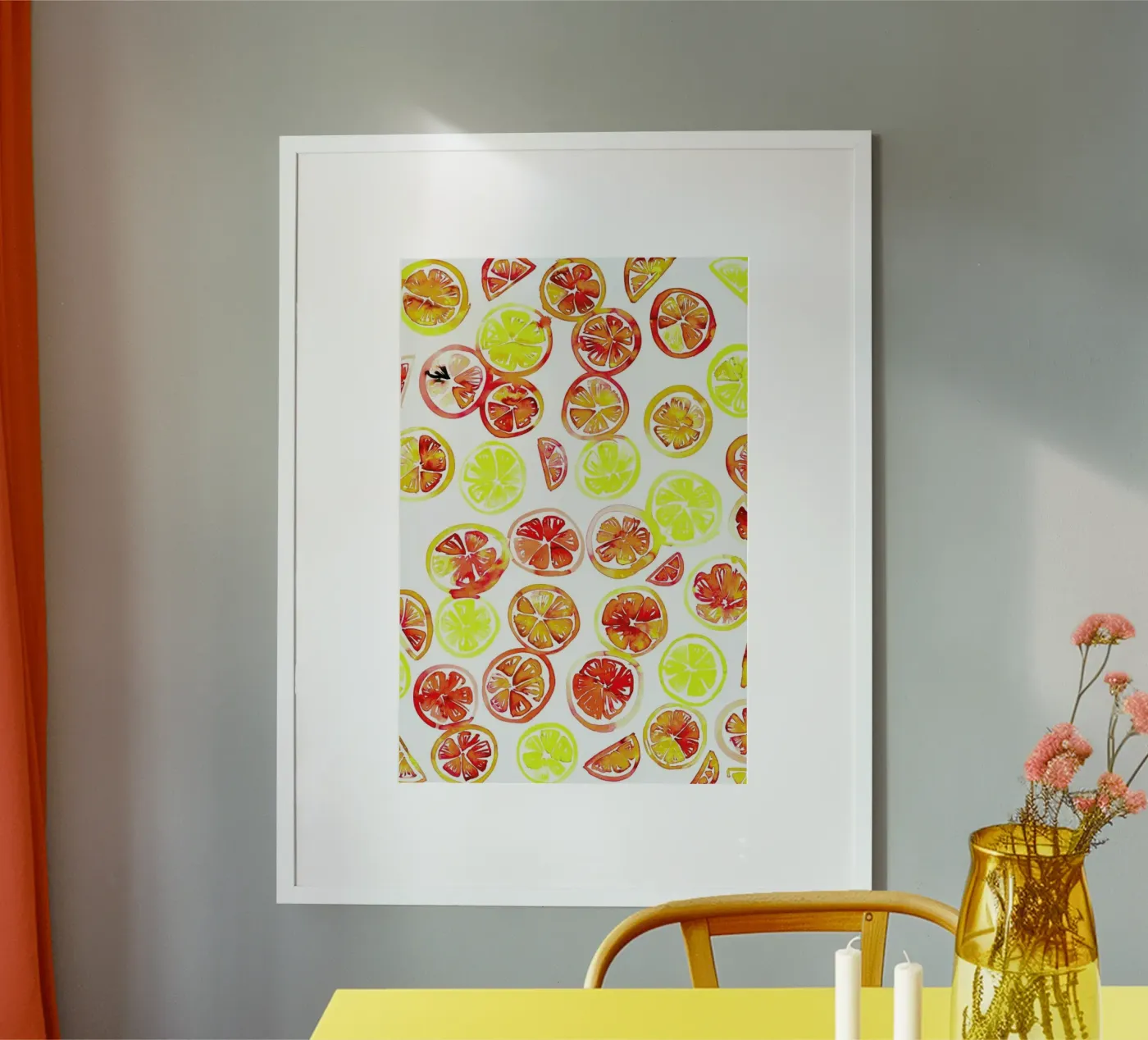 Orange Slice Poster von Amy Sia