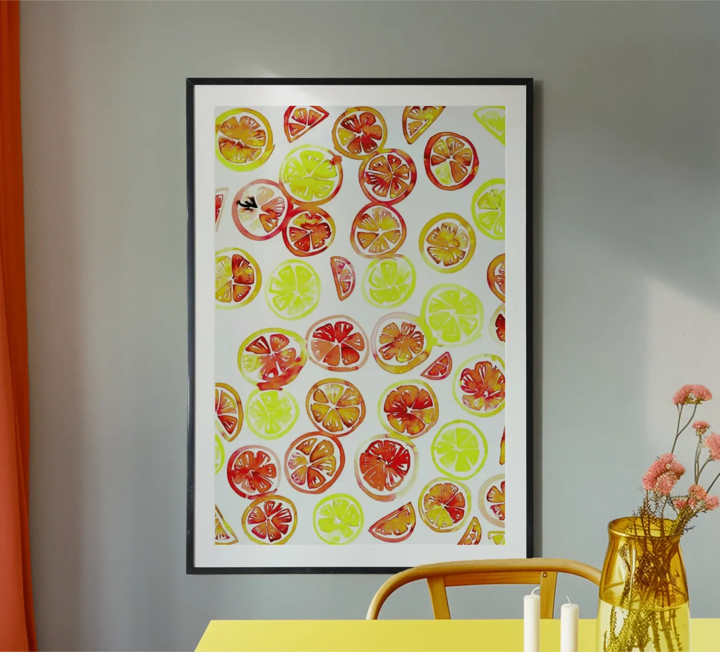 Orange Slice Poster von Amy Sia