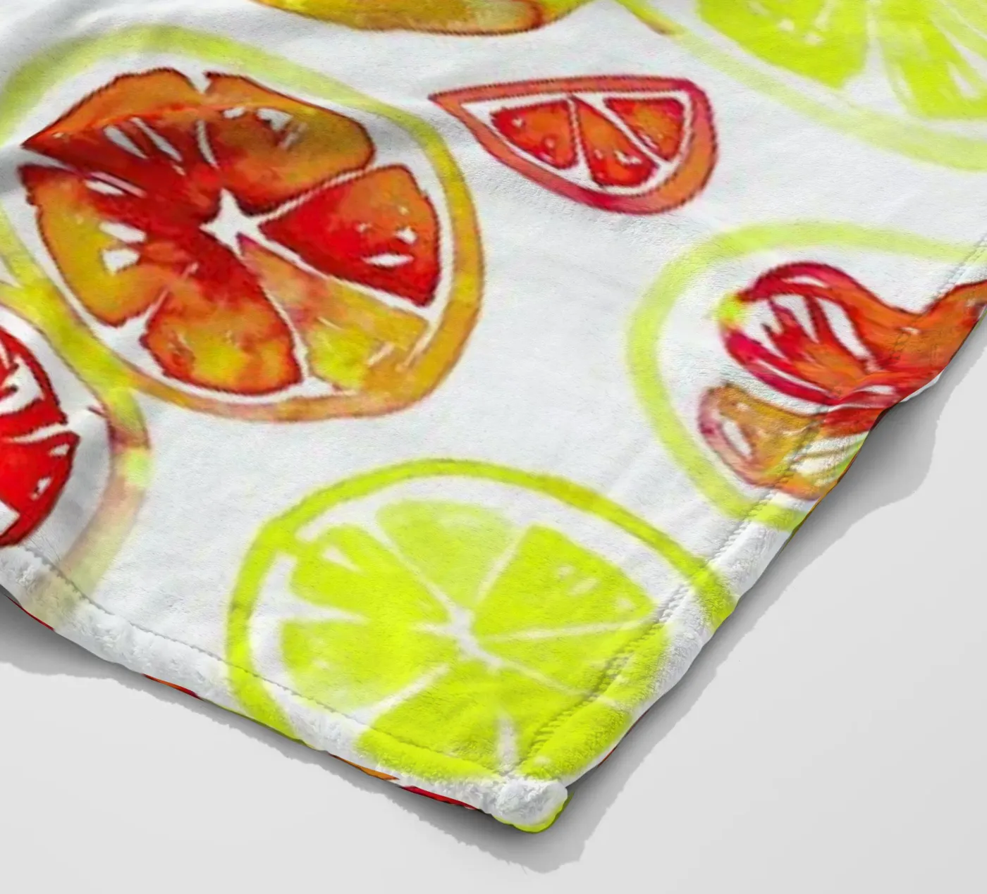 Orange Slice plaid polaire de Amy Sia