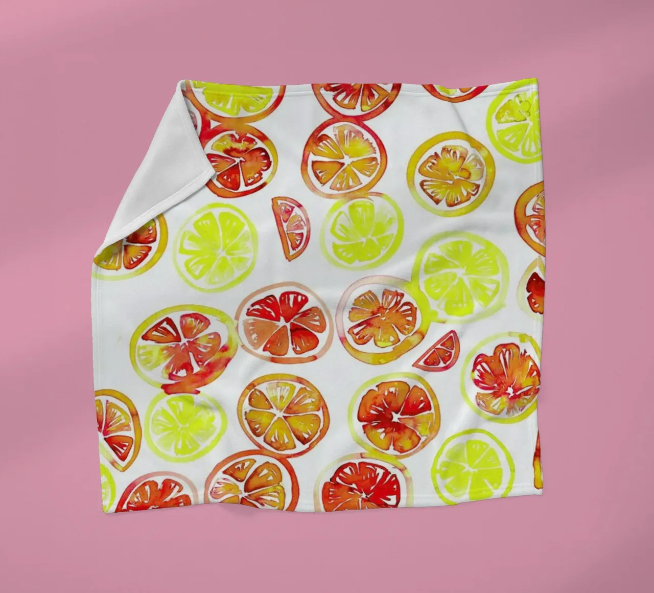 Orange Slice Fleecedecke von Amy Sia