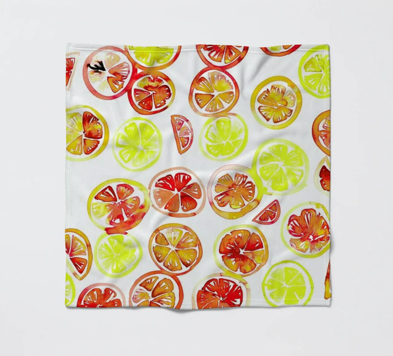 Orange Slice Fleecedecke von Amy Sia