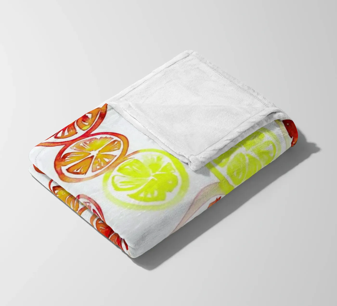 Orange Slice plaid polaire de Amy Sia