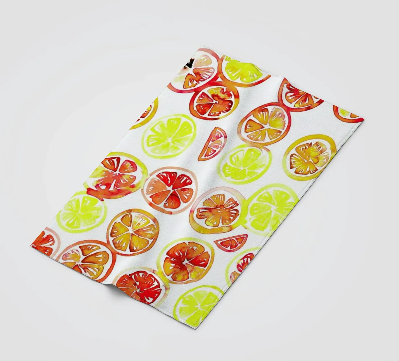 Orange Slice plaid polaire de Amy Sia