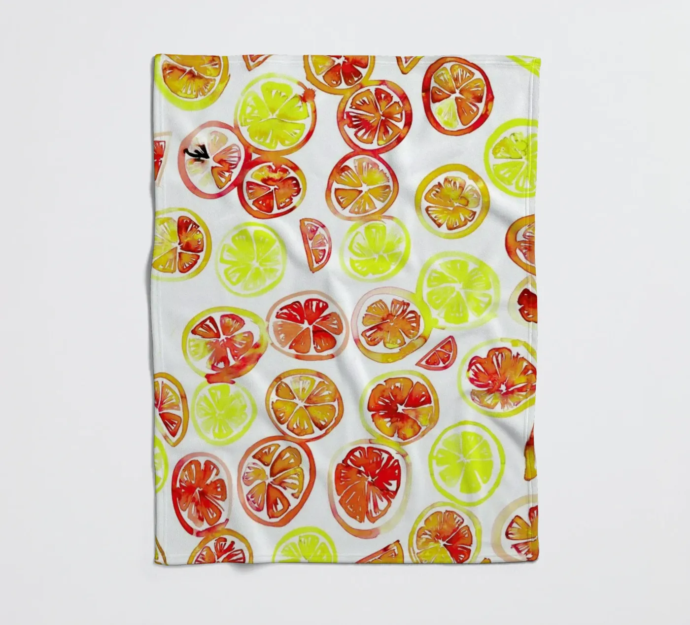 Orange Slice Fleecedecke von Amy Sia
