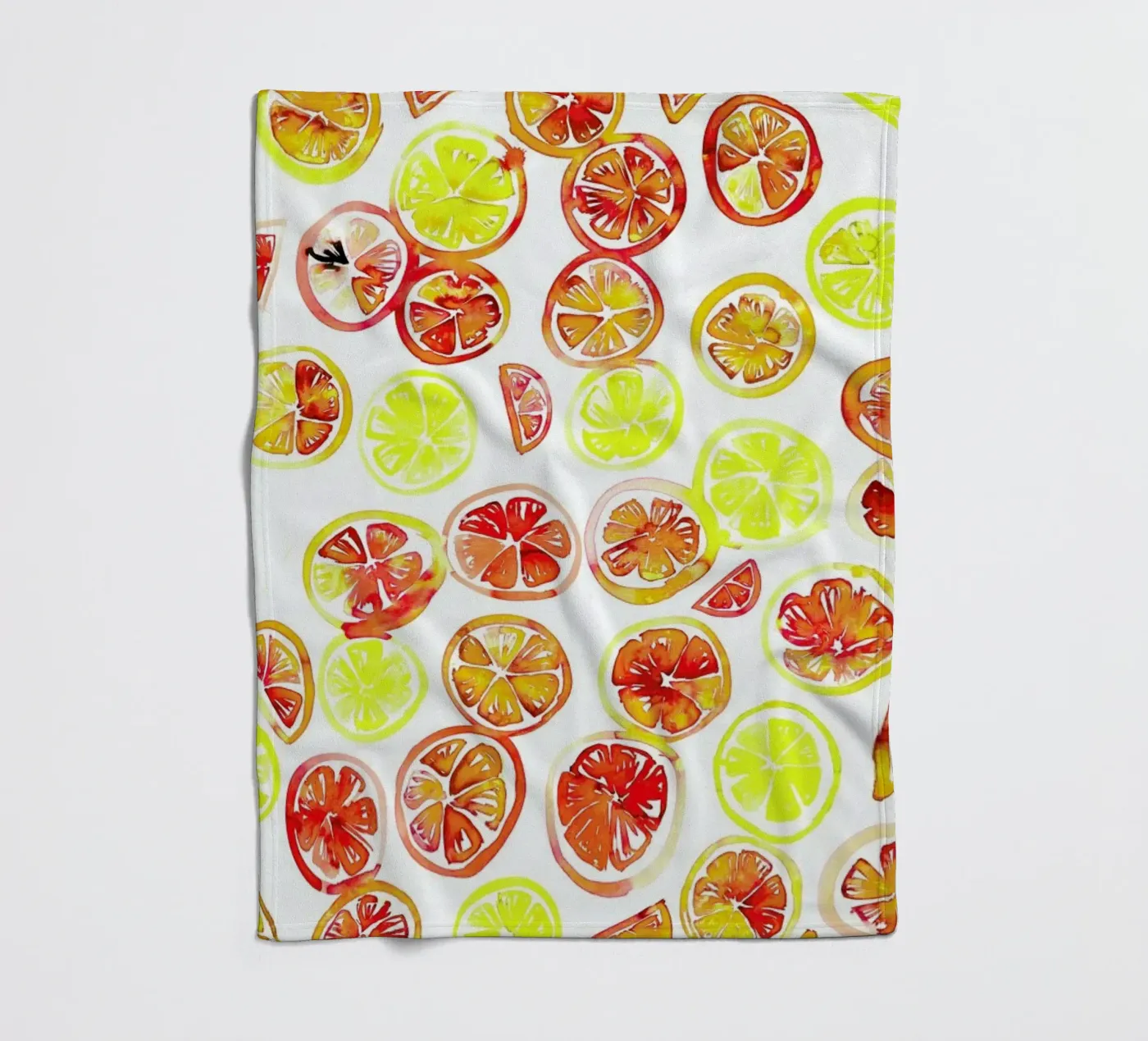 Orange Slice plaid polaire de Amy Sia