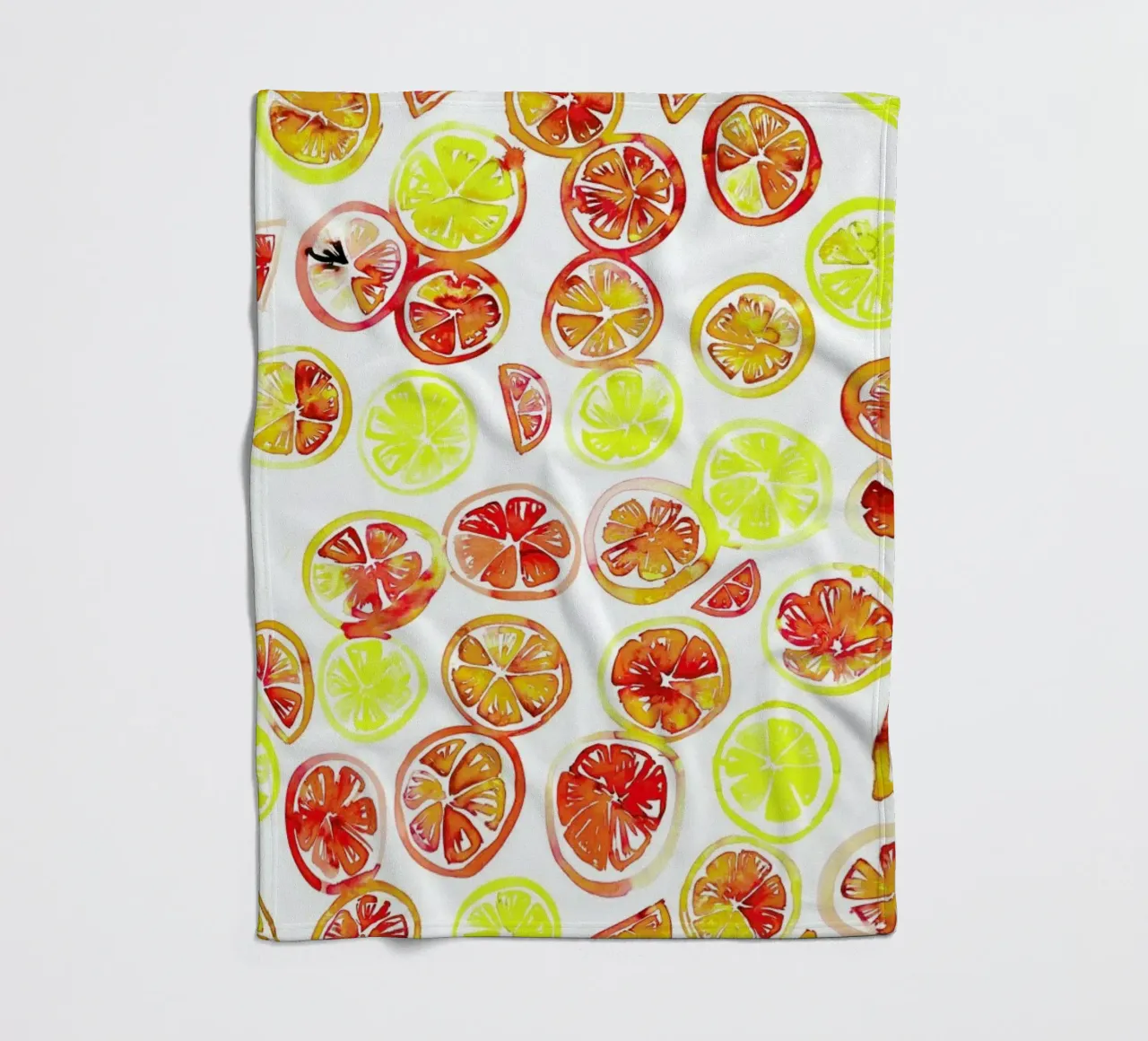 Orange Slice Fleecedecke von Amy Sia