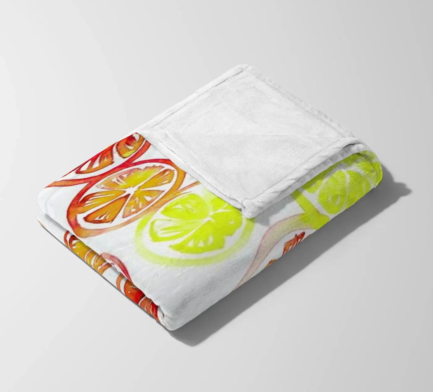 Orange Slice Fleecedecke von Amy Sia