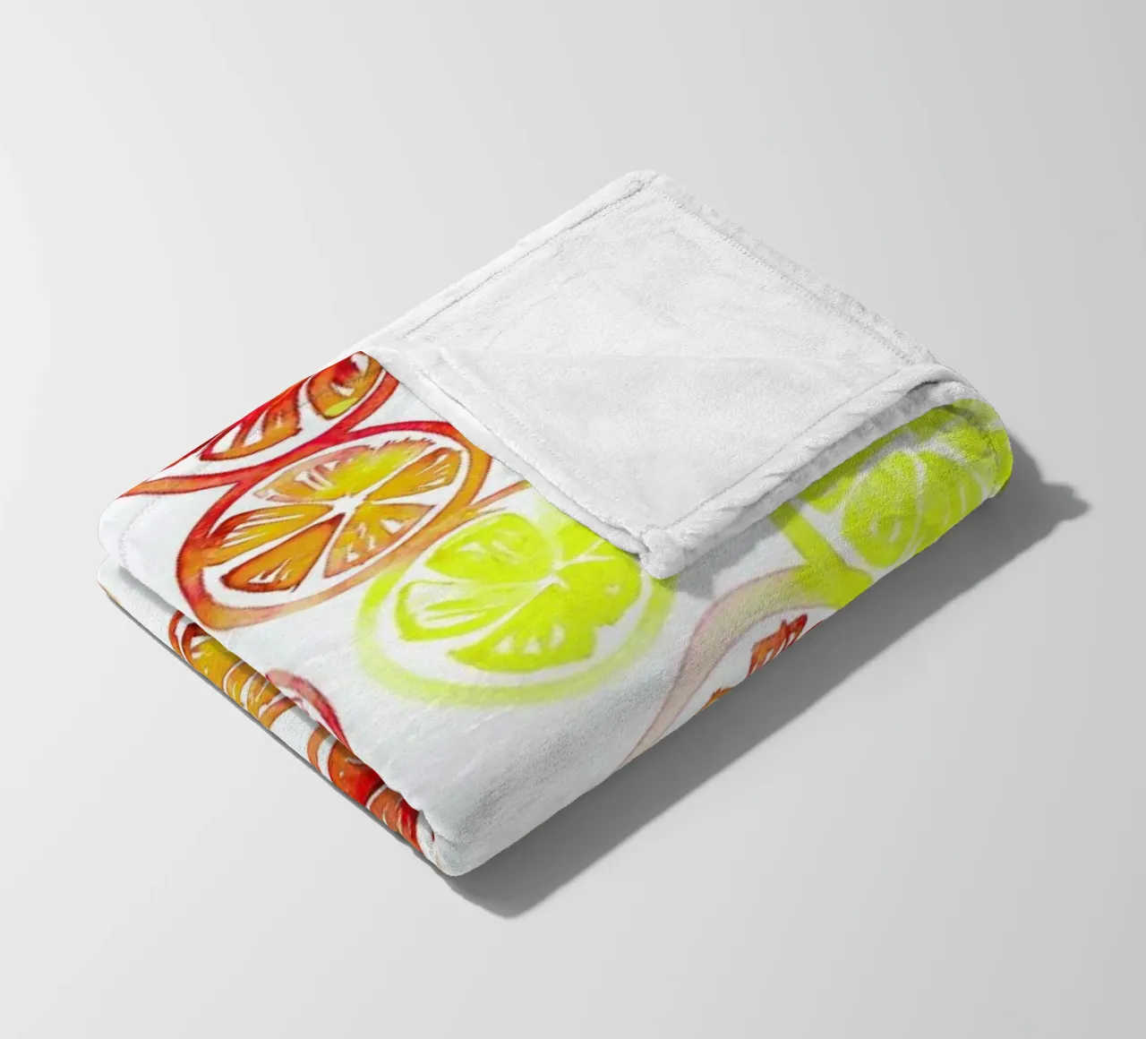 Orange Slice Fleecedecke von Amy Sia
