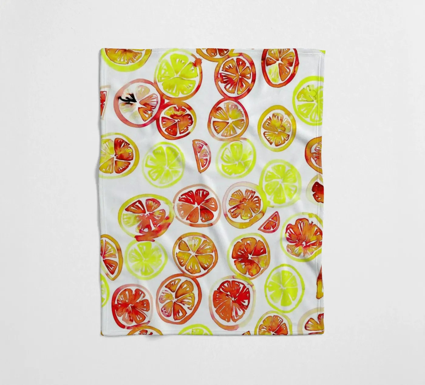 Orange Slice Fleecedecke von Amy Sia