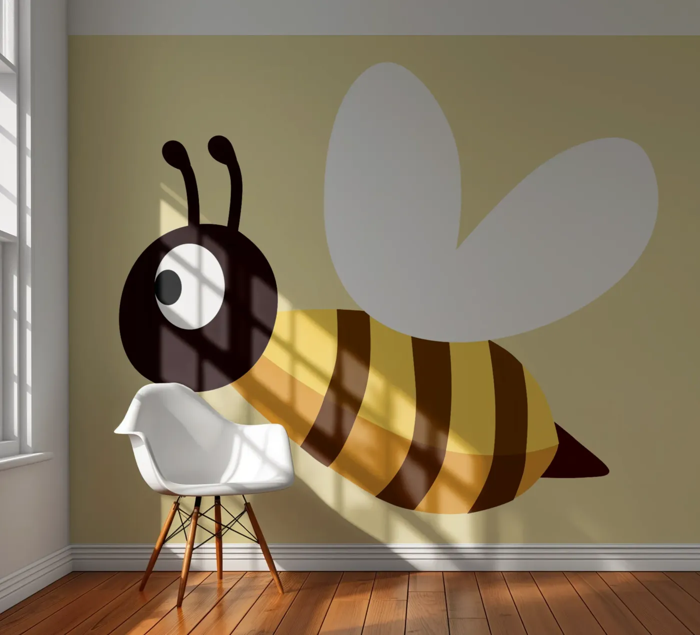 Bee fotobehang van C.WILL