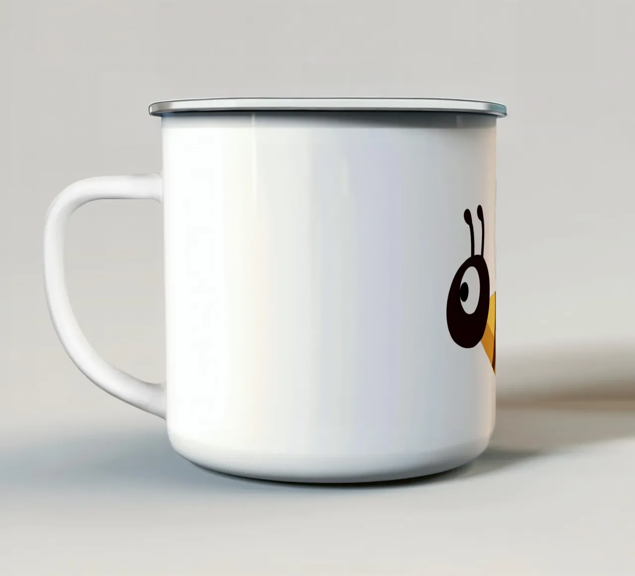 Ape tazza in smalto da C.WILL
